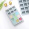 3 Pieces Candy and Chocolate Silicone Molds Set Non-stick Including Heart, Round, Square Baking Mold for Hard Candy, Gummy, Hot Caramel, Ice, Cake, Jello, Ganache (Blue)